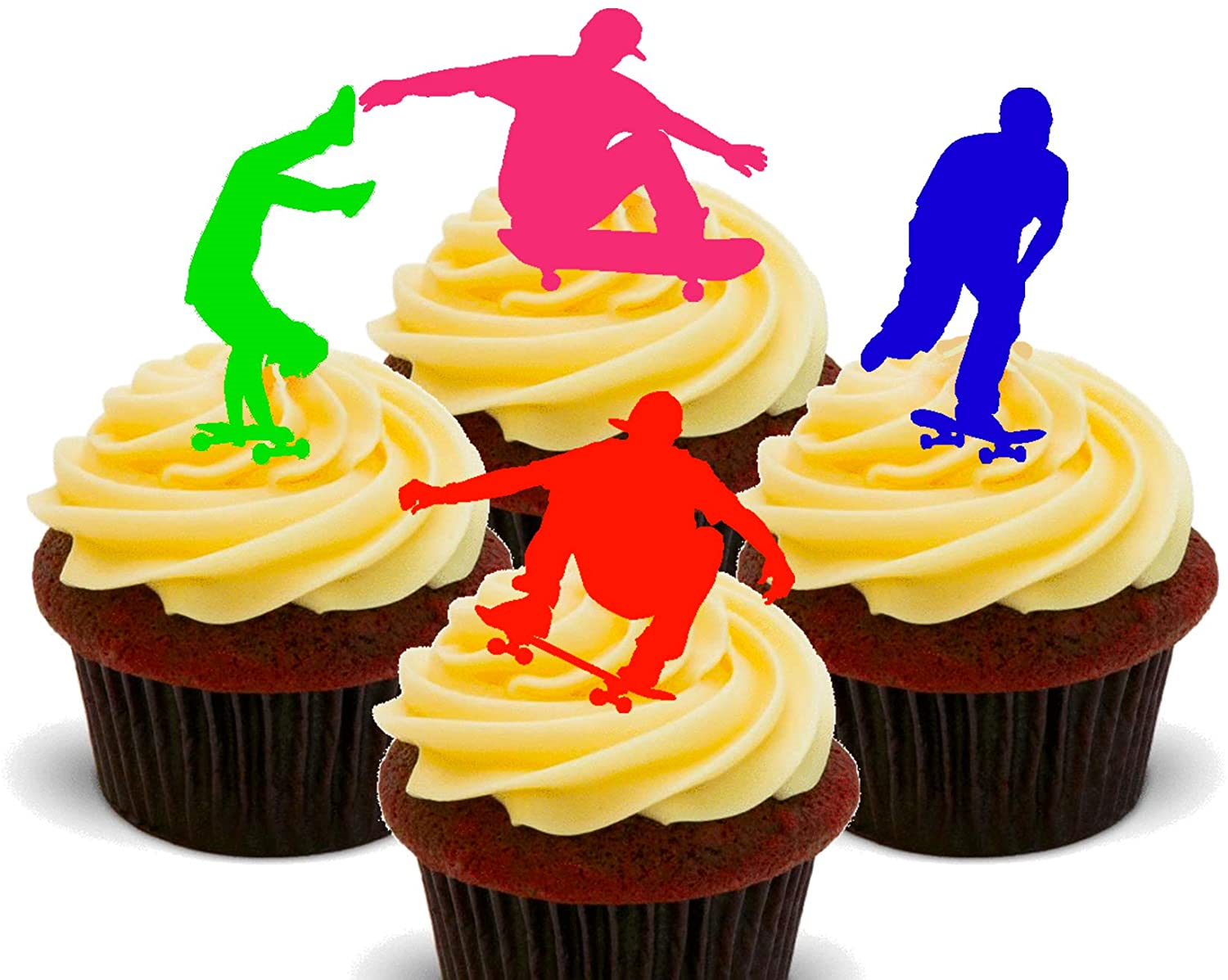 Skate Board Theme Cupcakes - Pack of 6