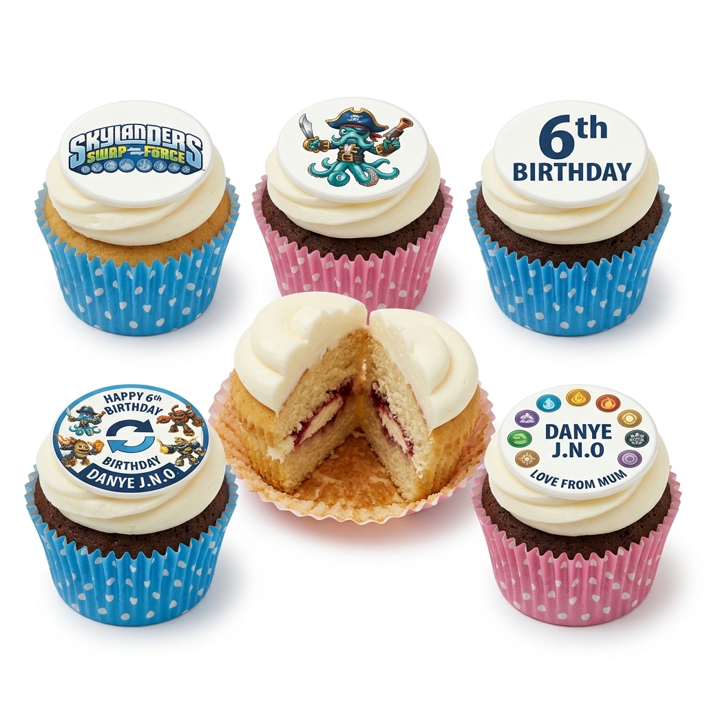 Skylanders Birthday Cupcakes for Kids