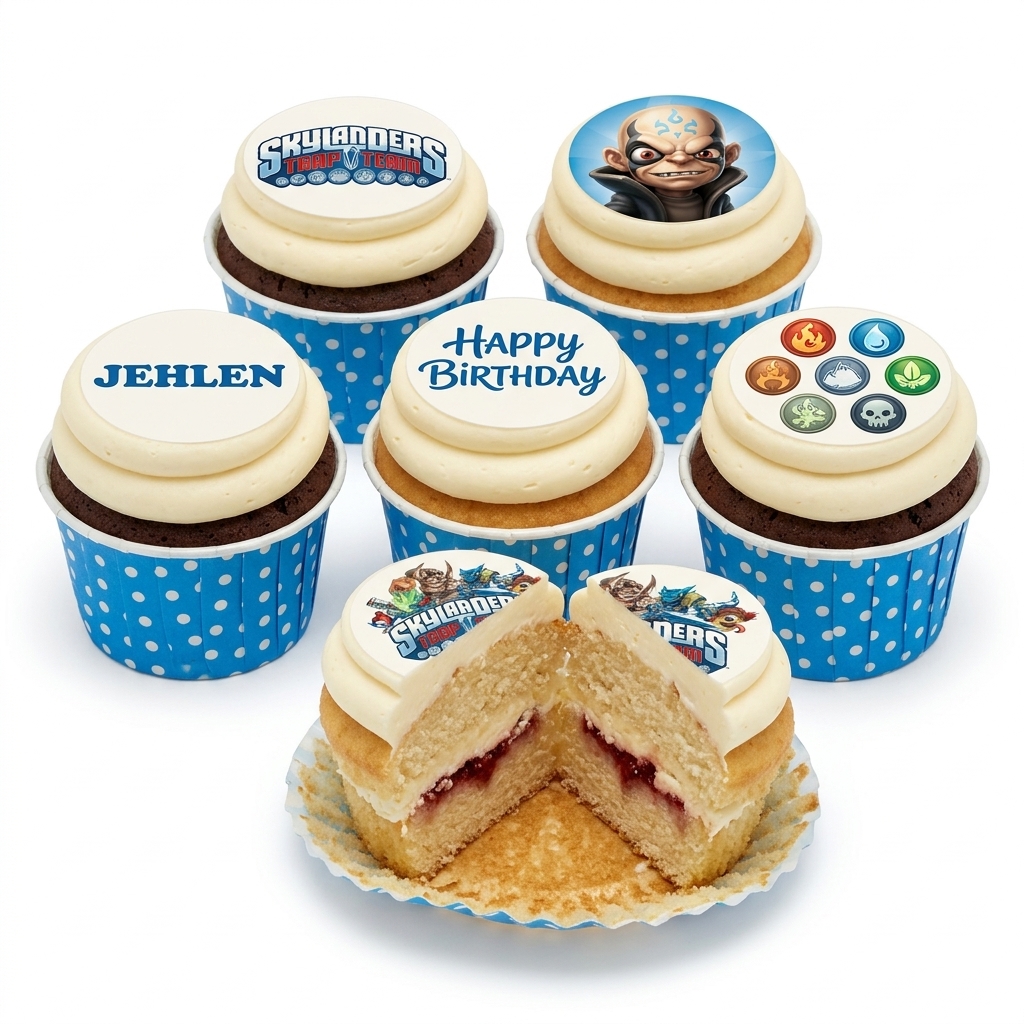 Skylanders Birthday Cupcakes
