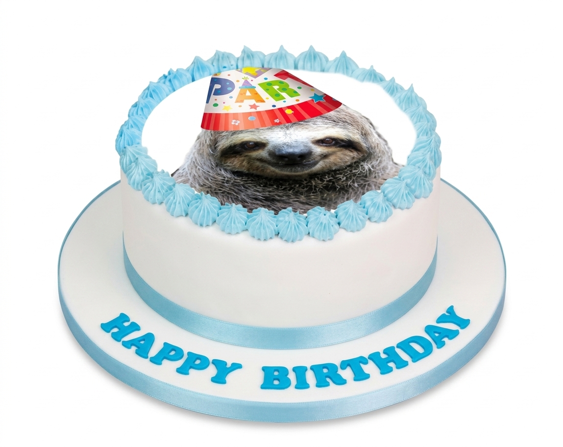 Sloth Birthday Cake