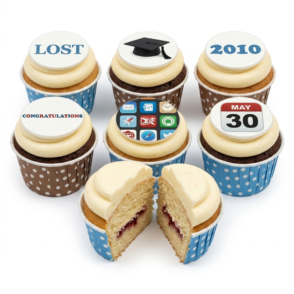 Personalised Graduation Celebration Cupcakes