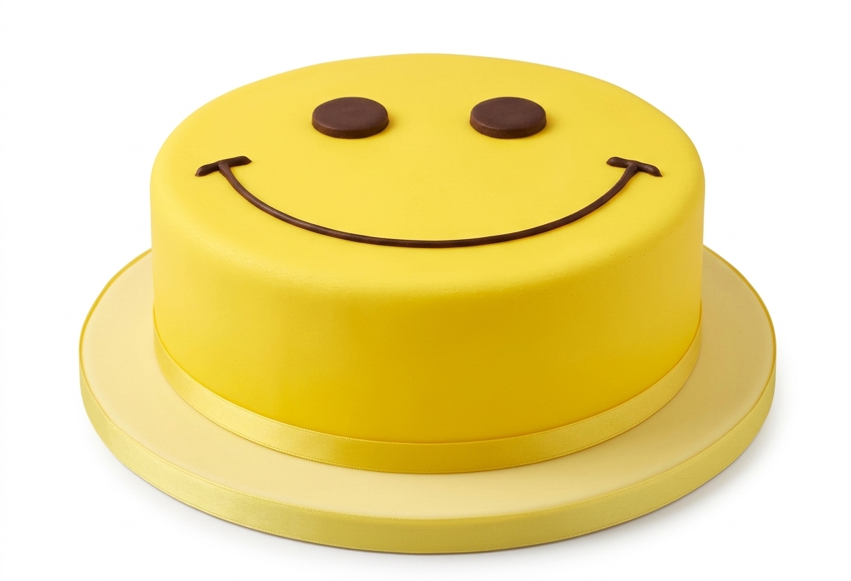 Smiley Face Birthday Cake