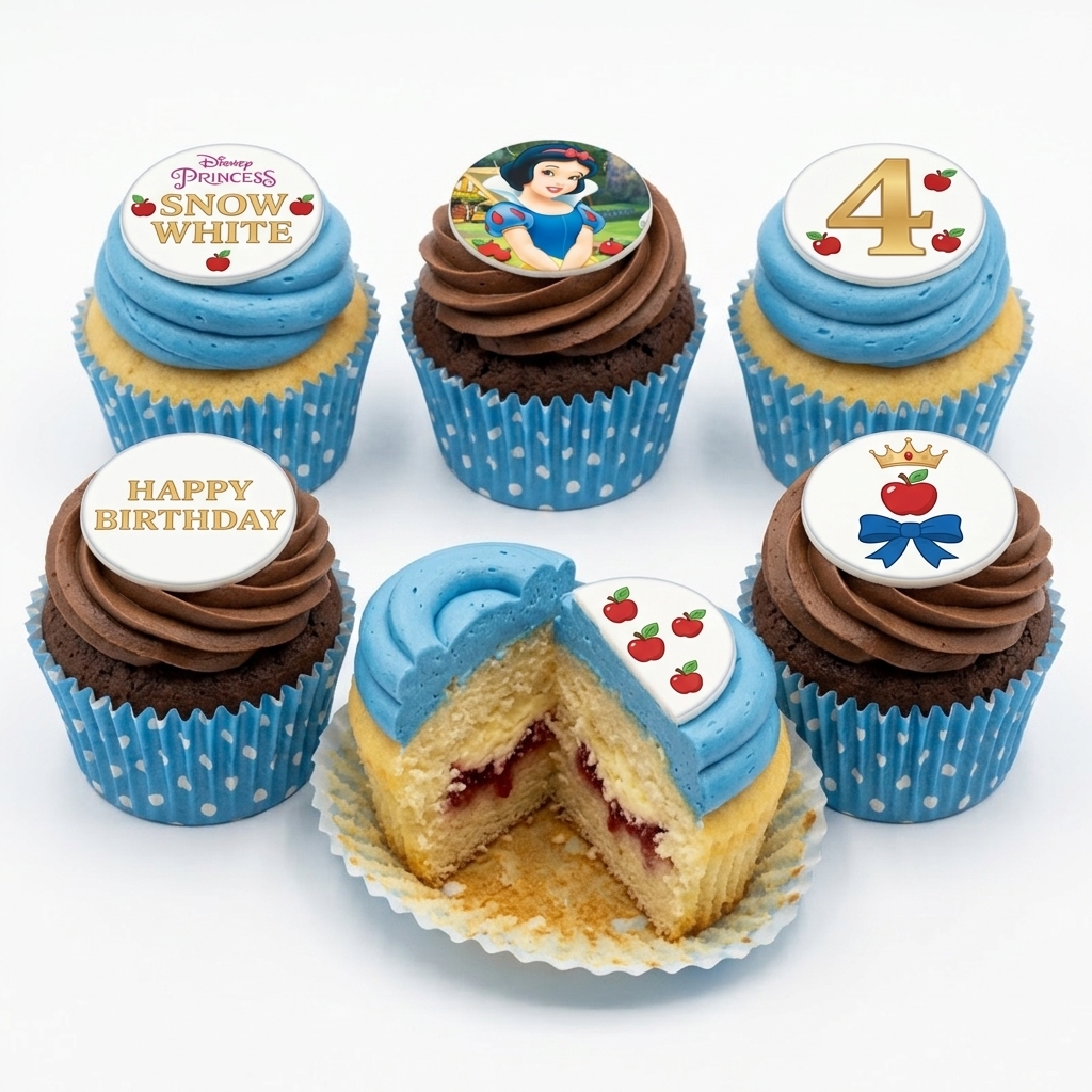 Disney Princess Snow White Birthday Cupcakes