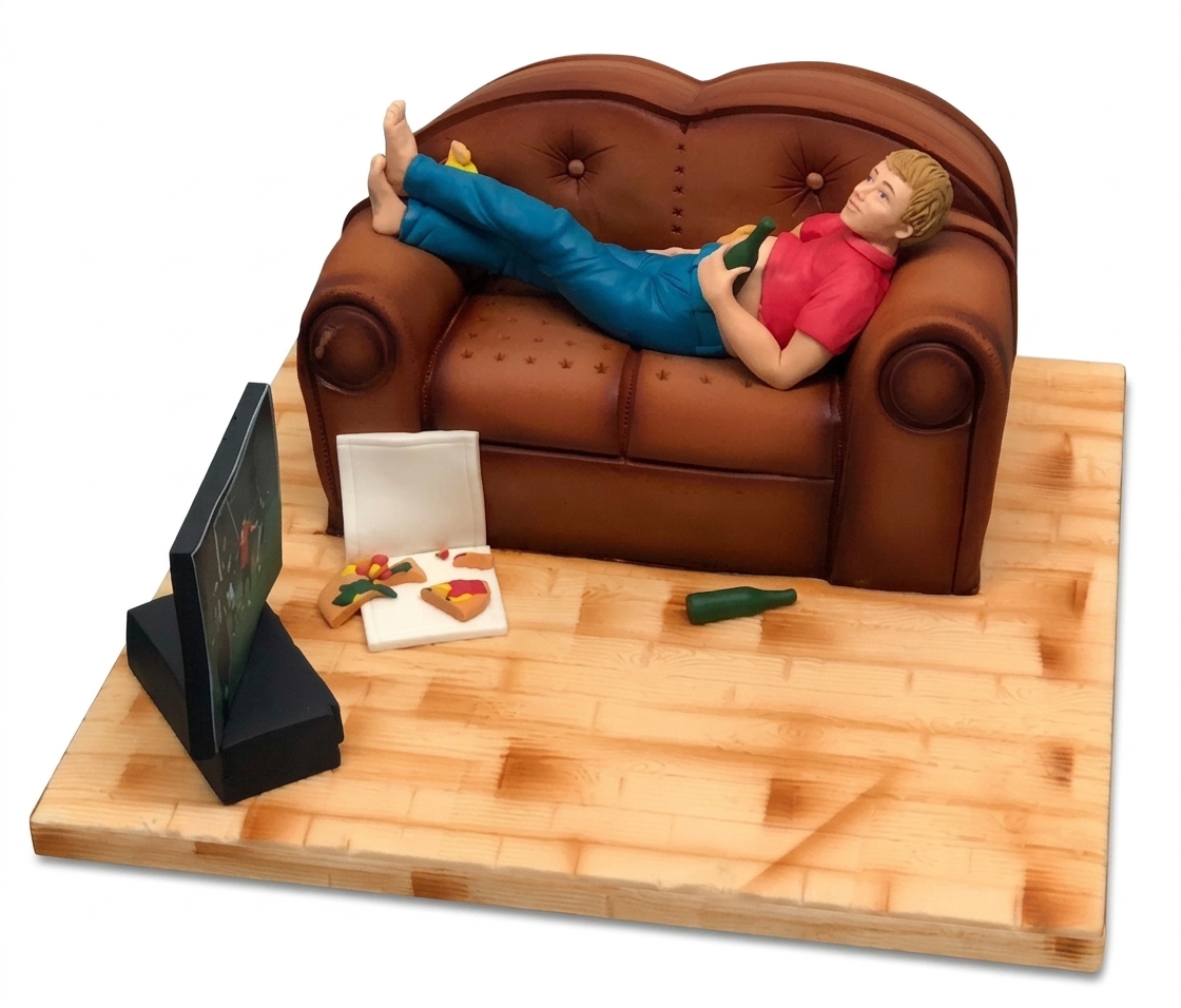 Relaxing Day Birthday Cake for Him