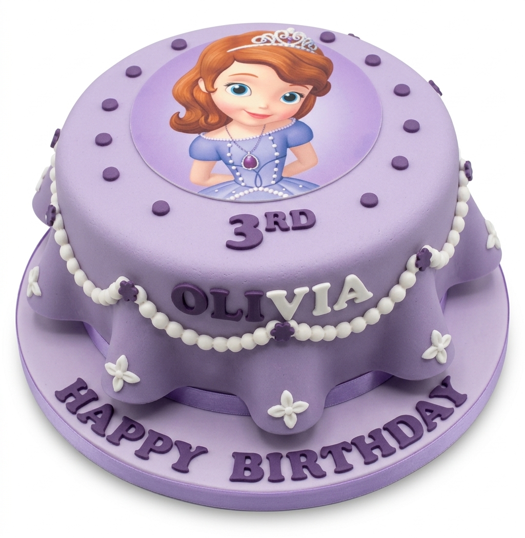 Disney Princess Sofia Birthday Cake
