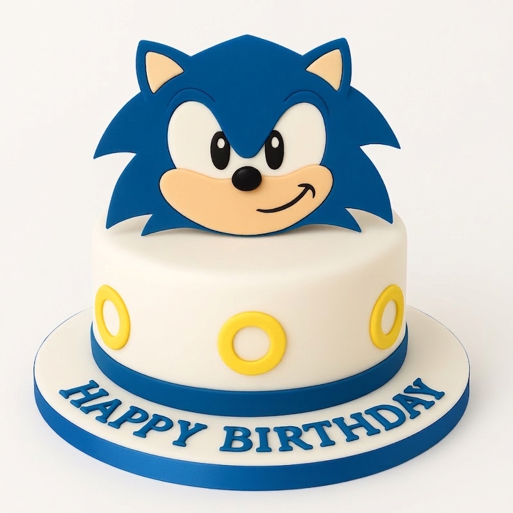 Sonic the Hedgehog Birthday Cake