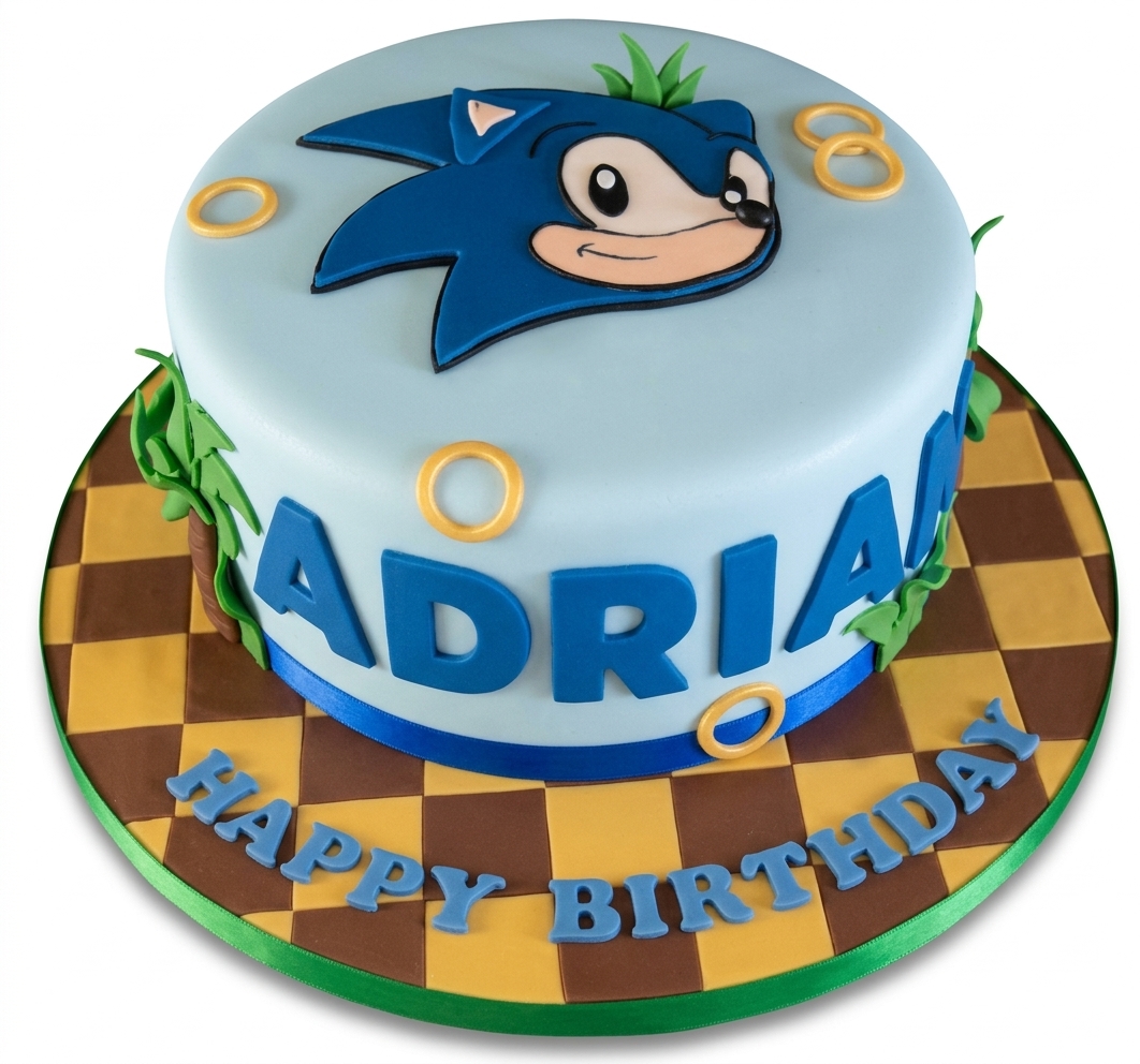 Sonic the Hedgehog Birthday Cake