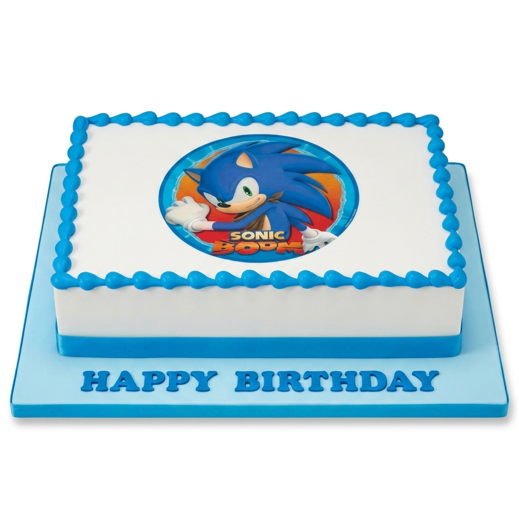 Sonic Hedgehog Birthday Cake