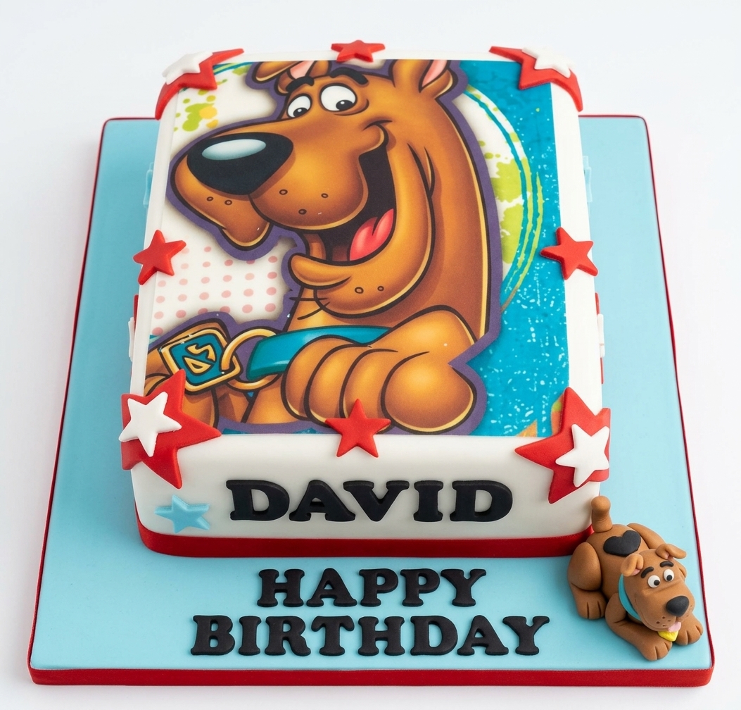 Scooby-Doo Cartoon Birthday Cake