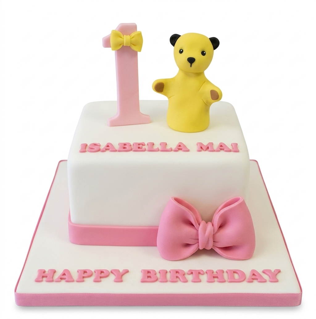 Sooty 1st Birthday Cake for Girls
