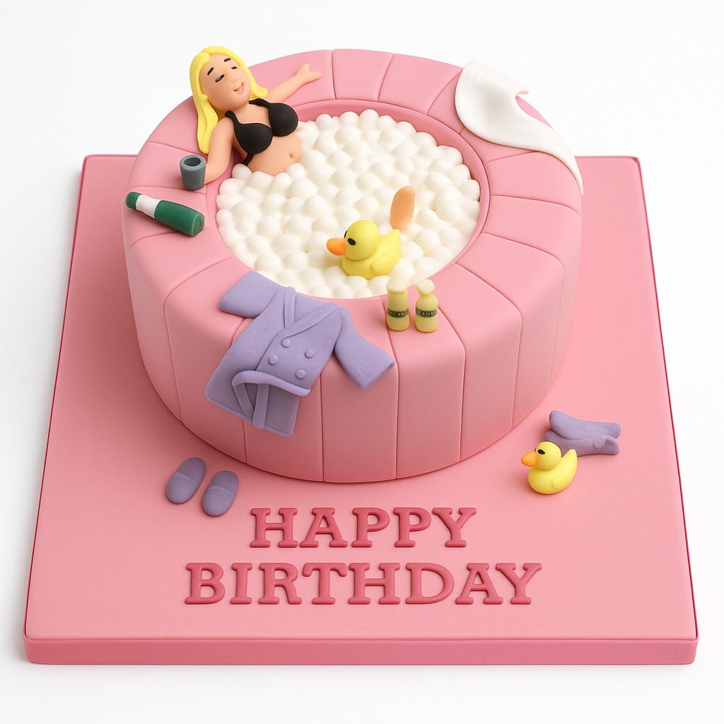 Spa Birthday Cake For Her