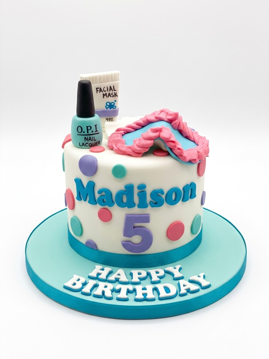 Spa Pamper Theme Birthday Cake for Girls