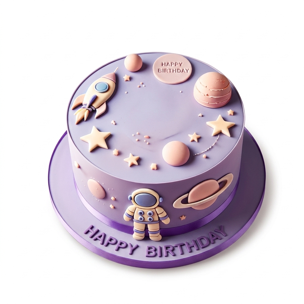 Kids Space Adventure Birthday Cake