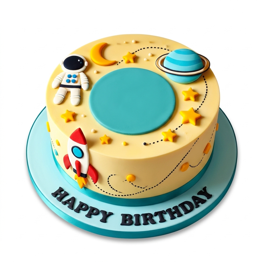 Space Adventure Birthday Cake