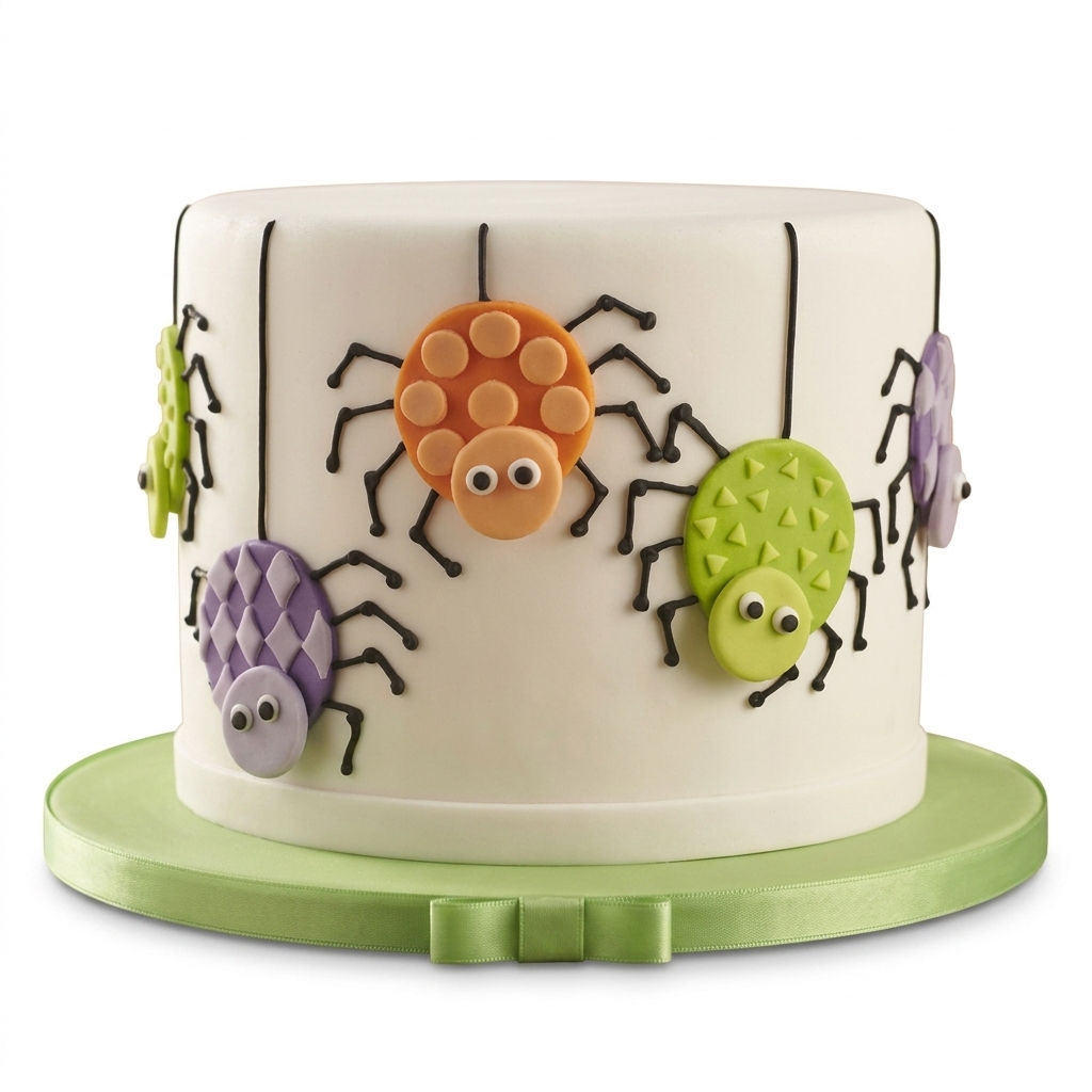 Spider Theme Kids Birthday Cake