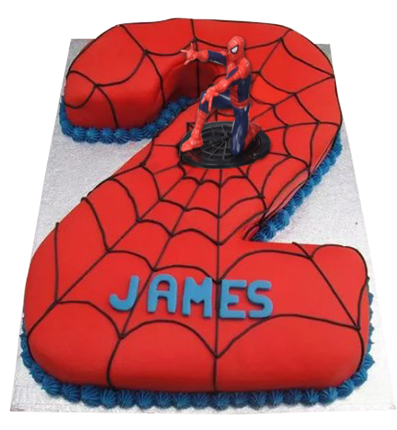Spiderman 2nd Happy Birthday Cake