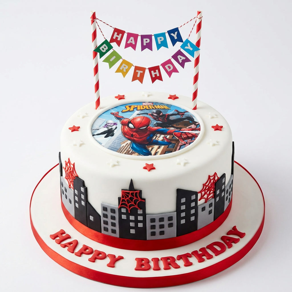 Spiderman Birthday Cake for Kids