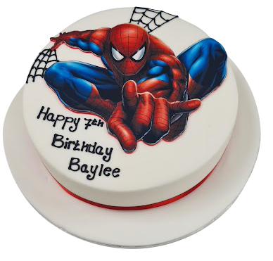 Spiderman 4th Happy Birthday Cake For Kids 