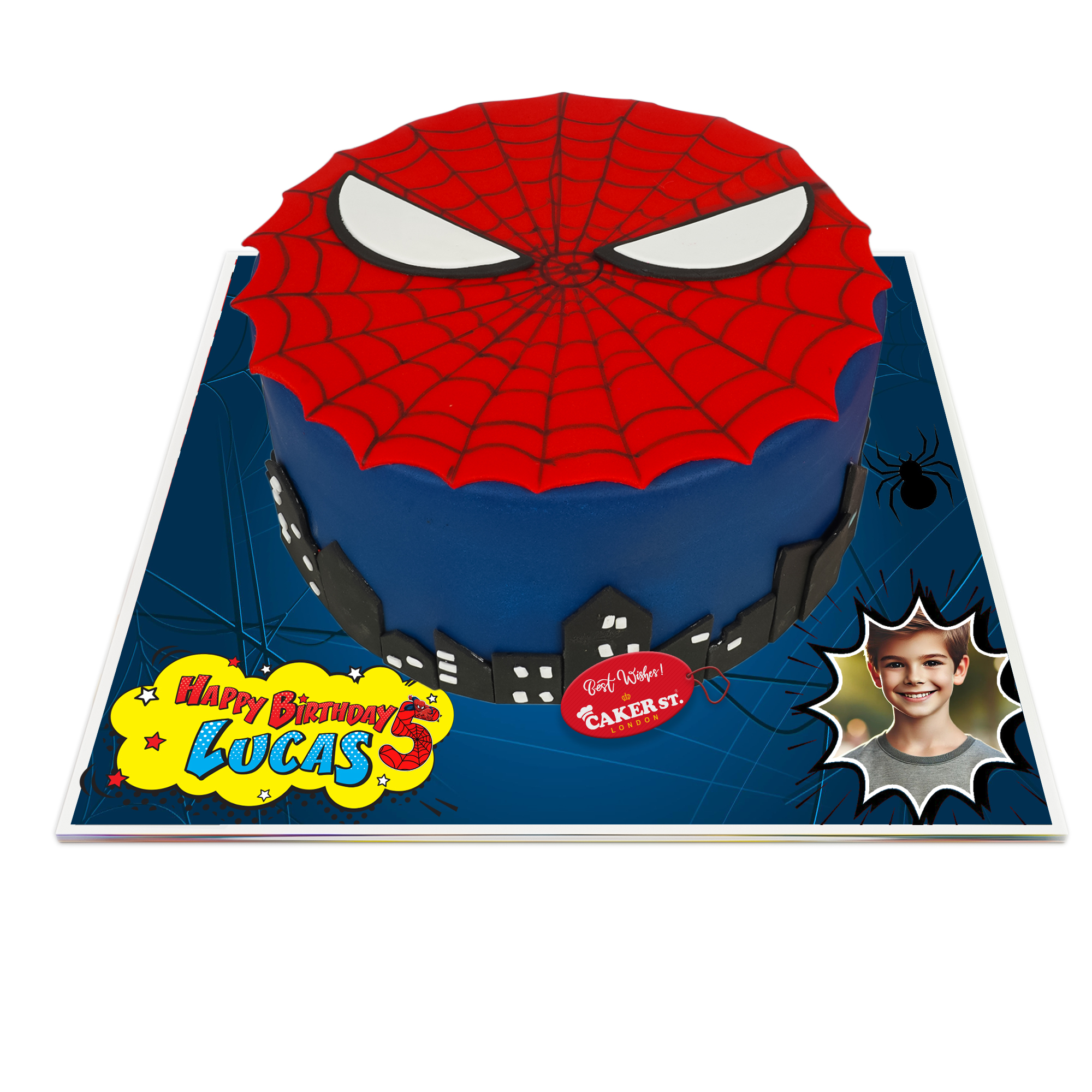 Spiderman themed Birthday Cake