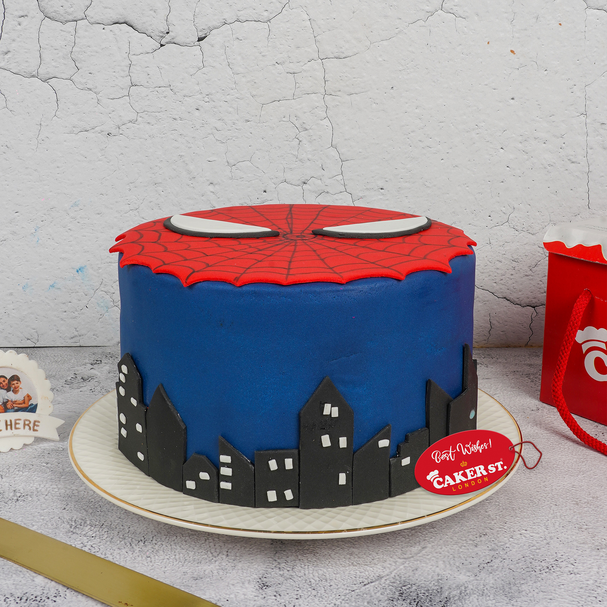 Spiderman themed Birthday Cake