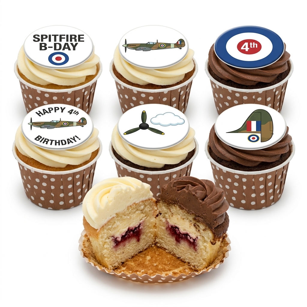 Spitfire Birthday Cupcakes