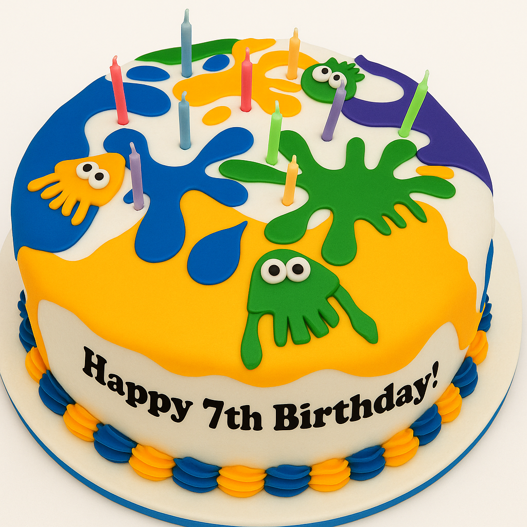 Splatoon Cake