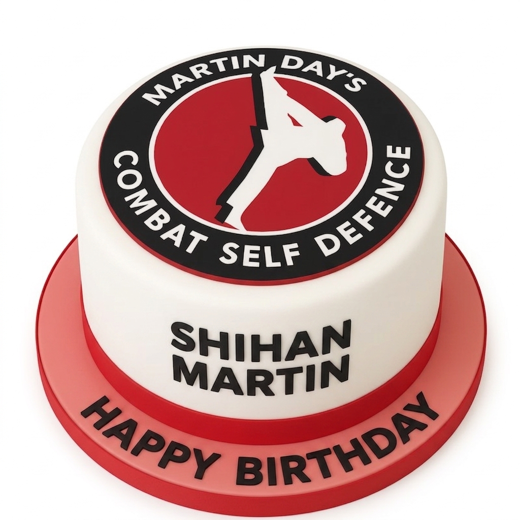 Martial Arts Theme Birthday Cake
