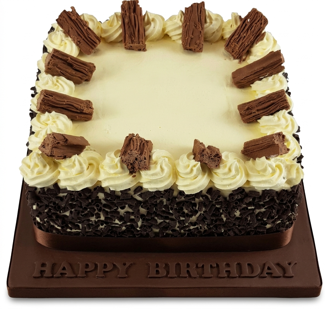 Classic Chocolate Flake Birthday Cake