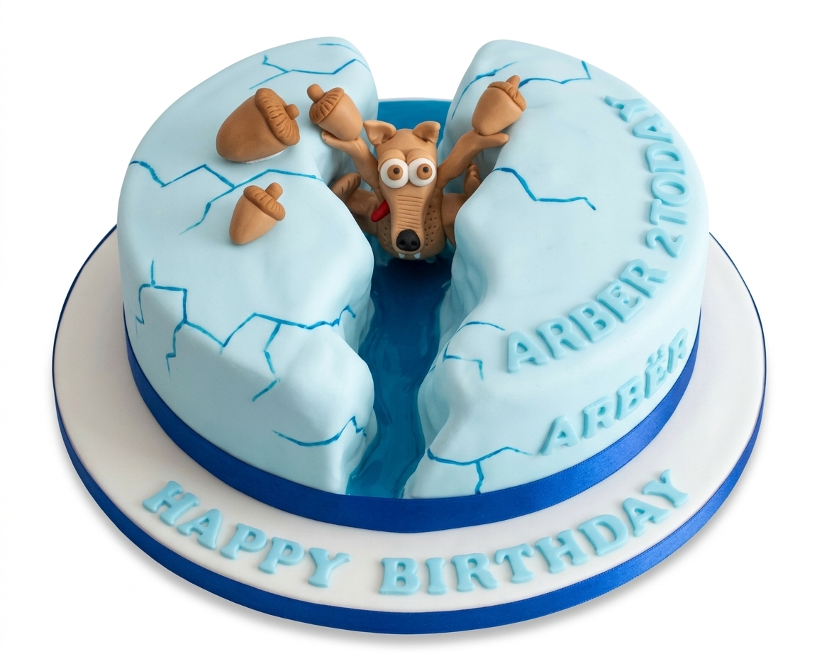 Ice Age Scrat Birthday Cake | Personalised Kids Cake