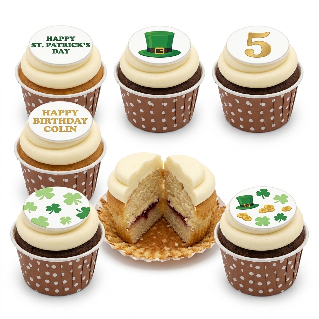 St. Patrick's Day Leprechaun Hat Cupcakes
