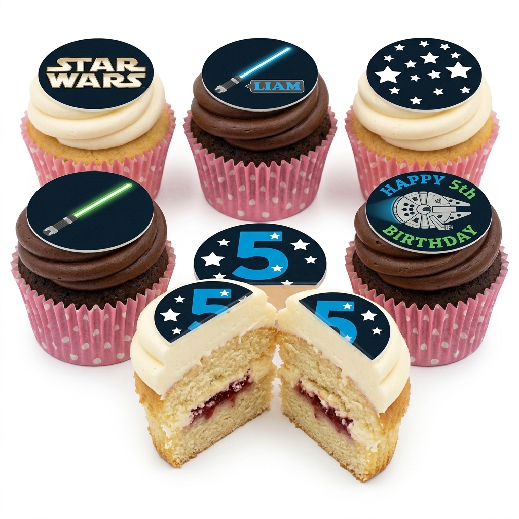 Star Wars Birthday Cupcakes for Kids