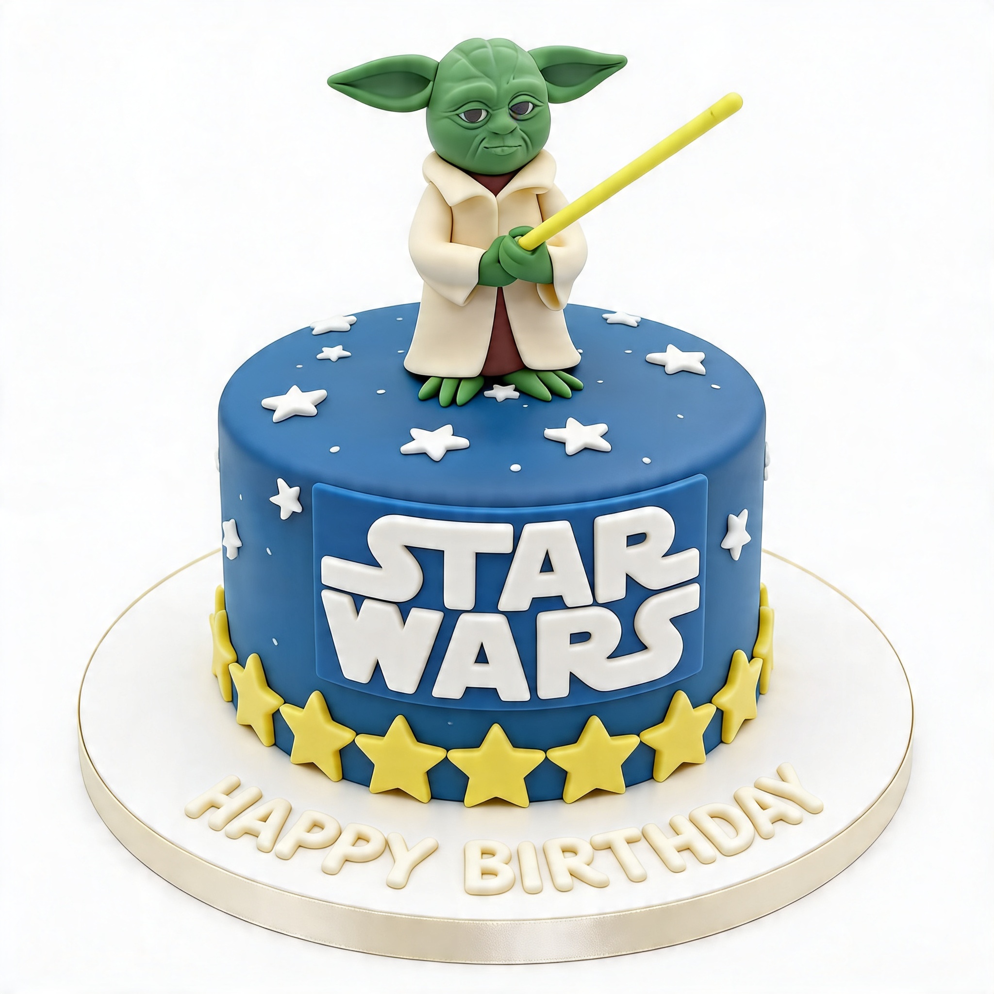 Star Wars Yoda Birthday Cake