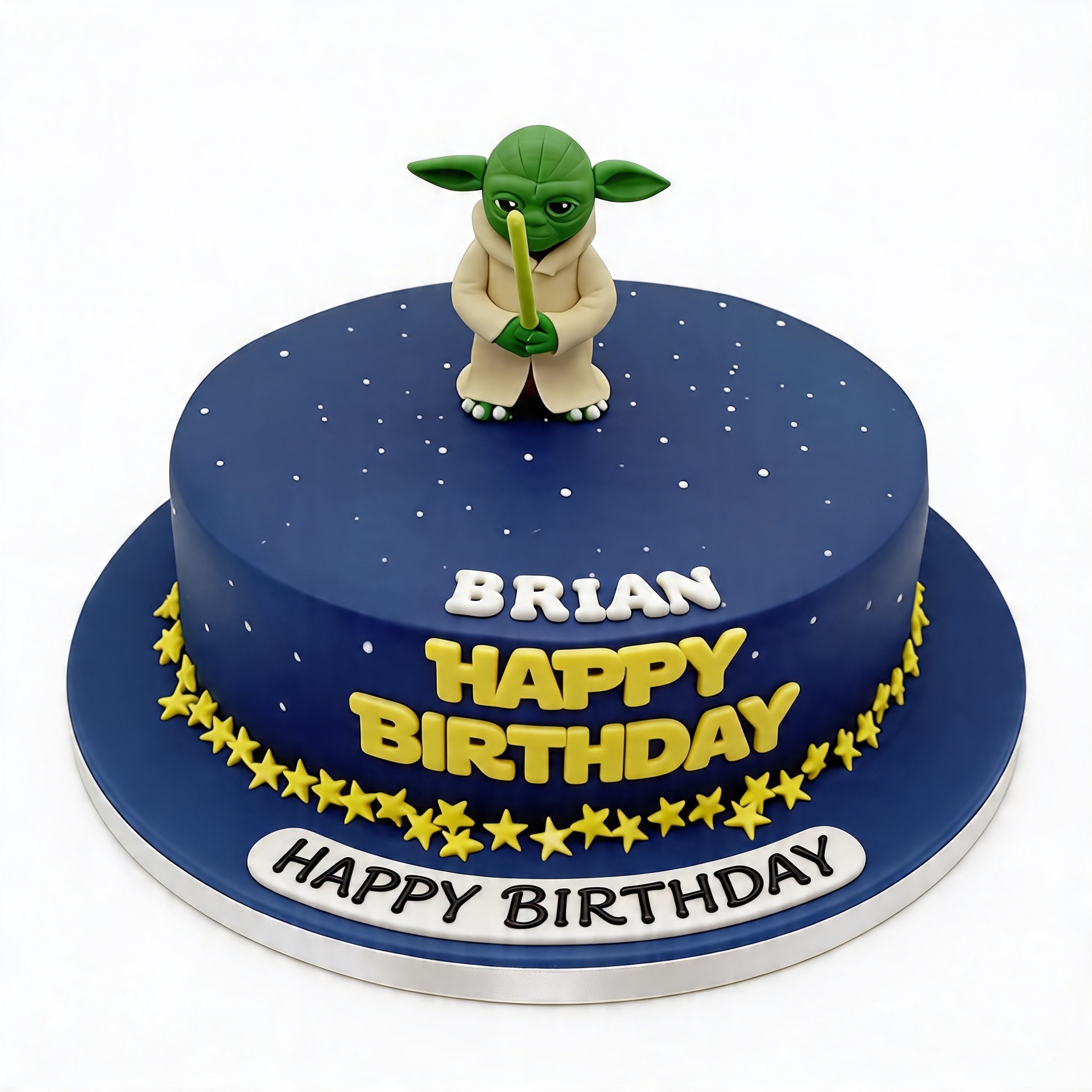 Star Wars Yoda Birthday Cake