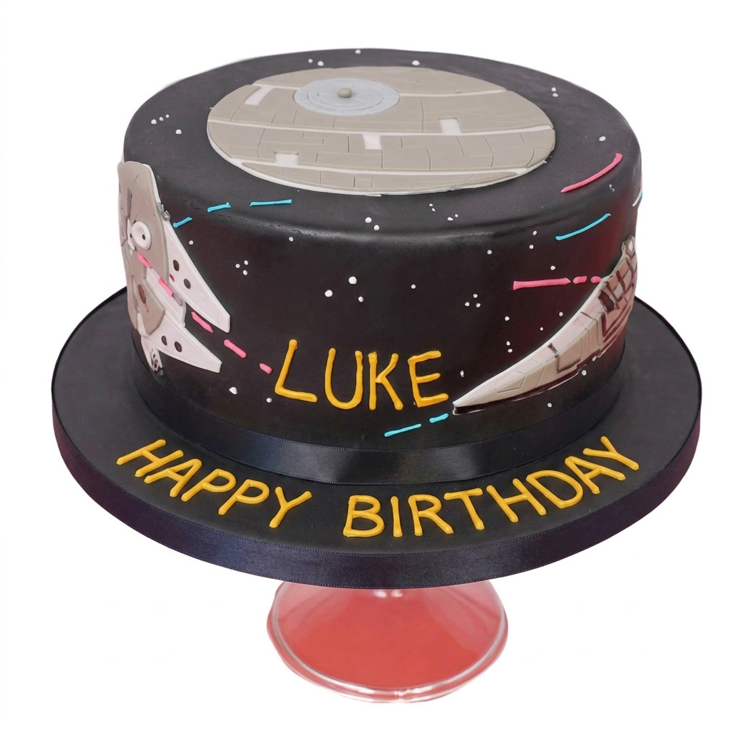 Star Wars Theme Birthday Cake