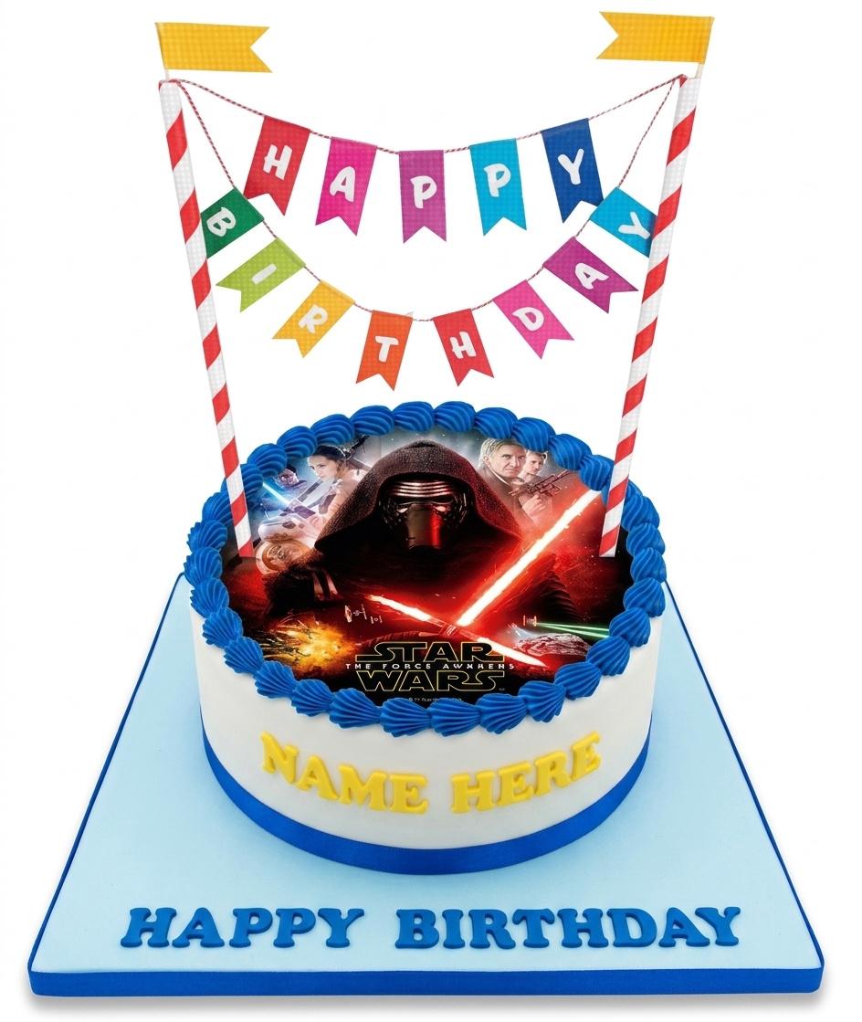Star Wars The Force Awakens Birthday Cake
