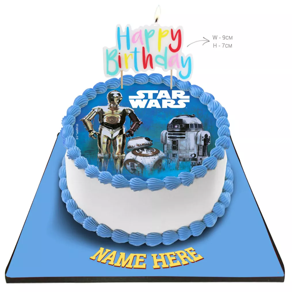 star wars birthday cake candles