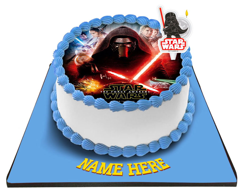 Star wars Cake with Star wars Candle 