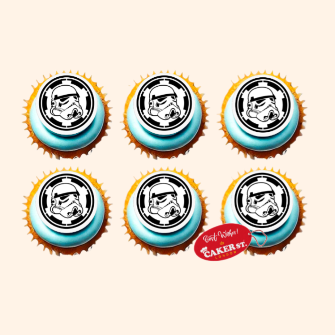 Star Wars Themed Birthday Cupcakes 