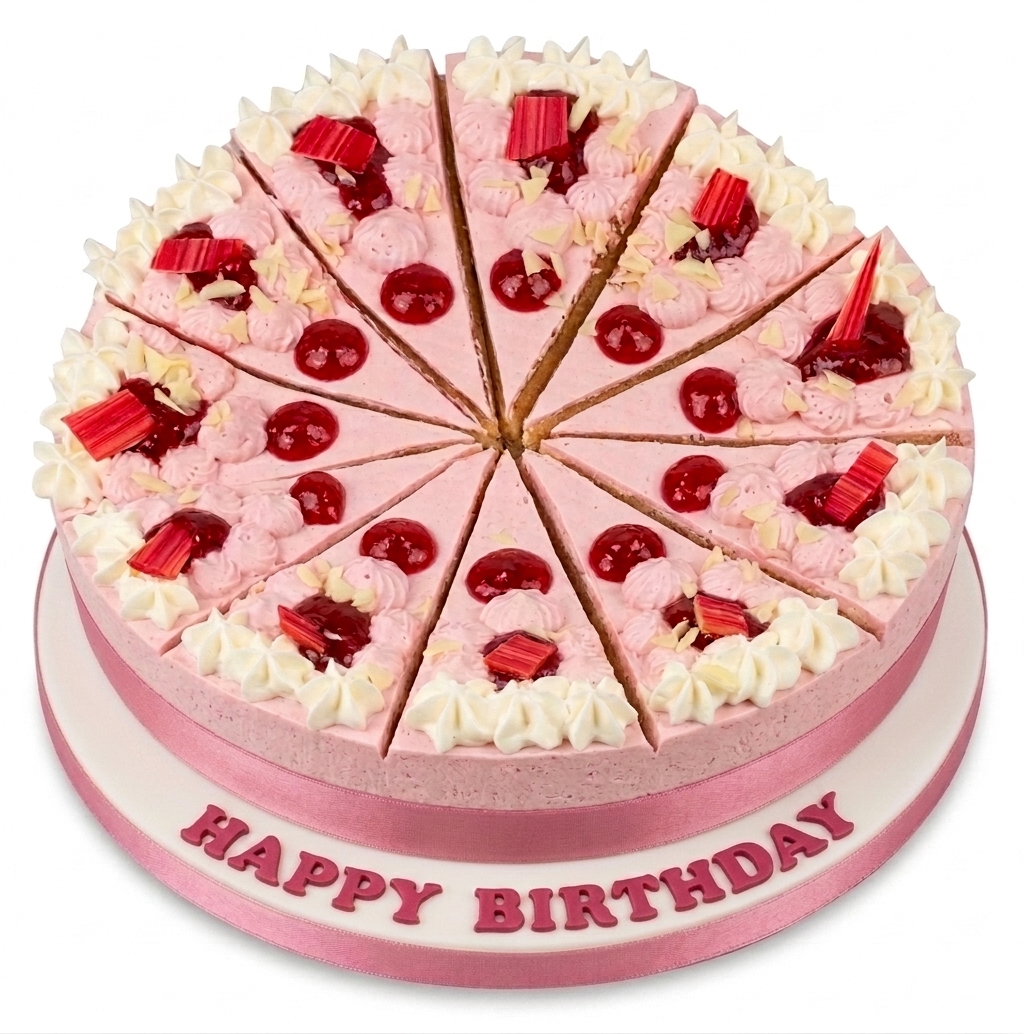 Pink Fruit Celebration Birthday Cake