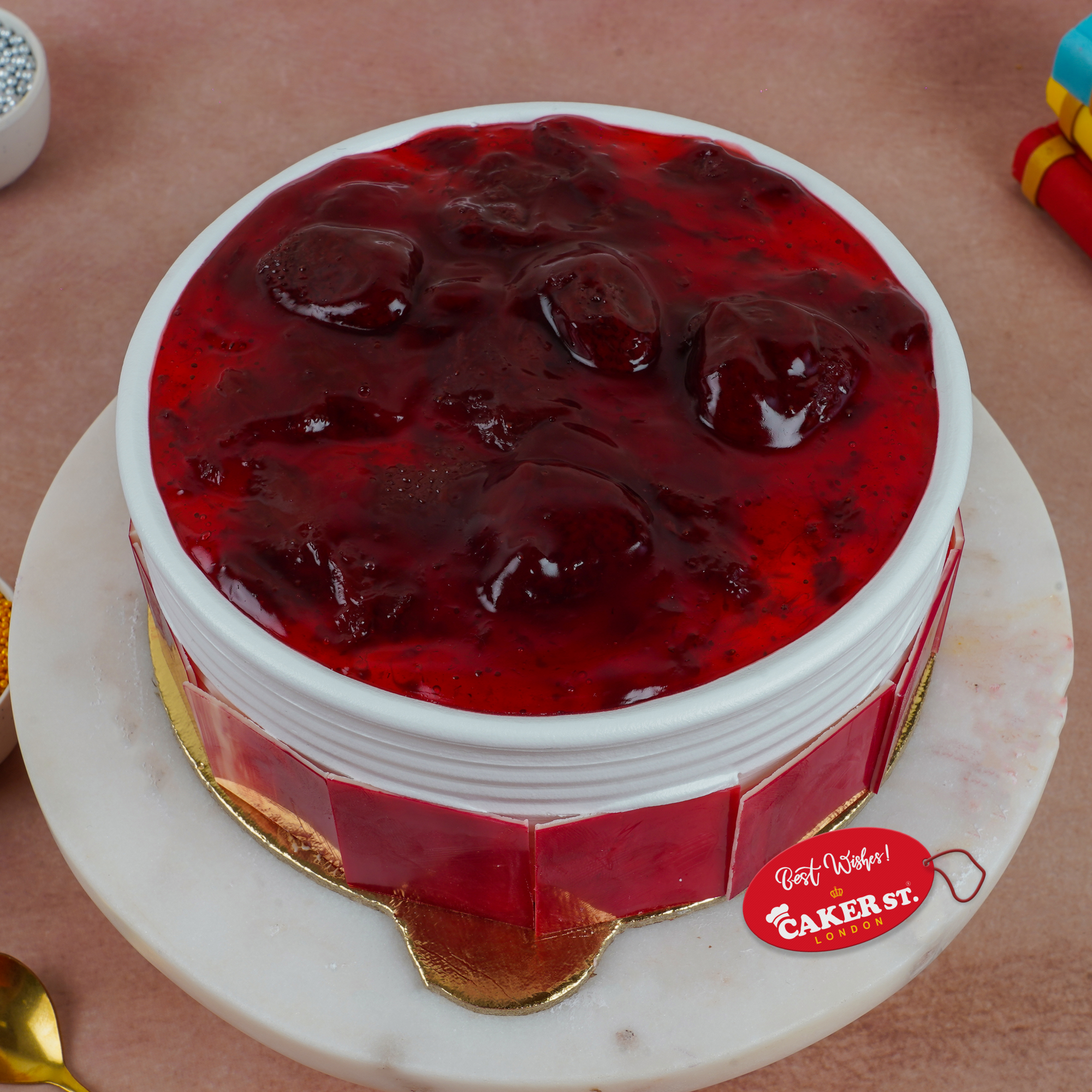 Strawberry Burst Cake