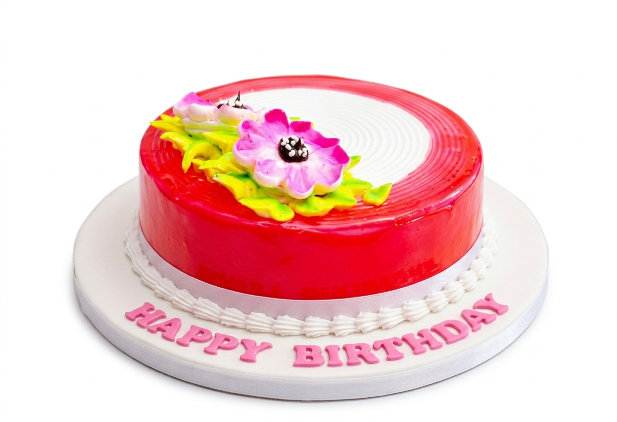 Floral Birthday Cake for Her