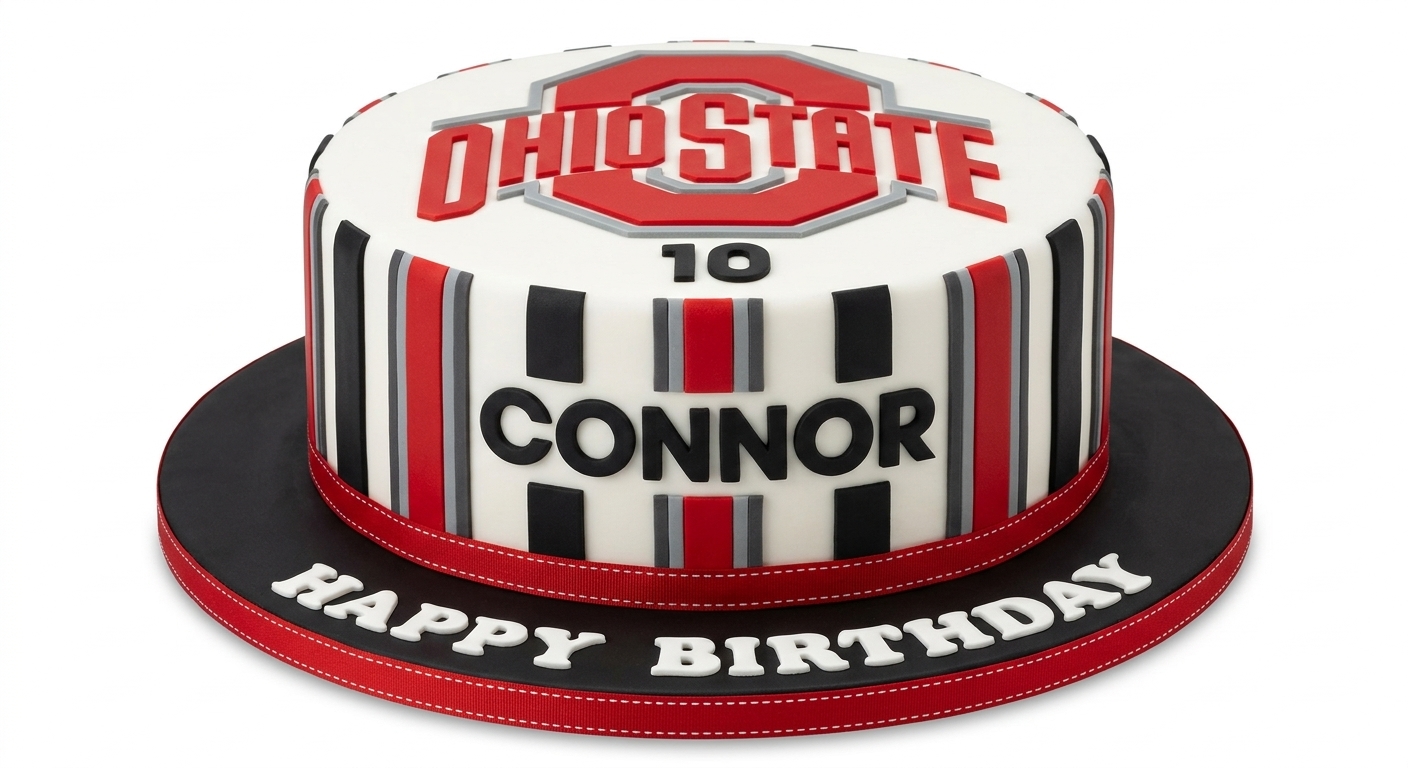 Sports Theme Birthday Cake