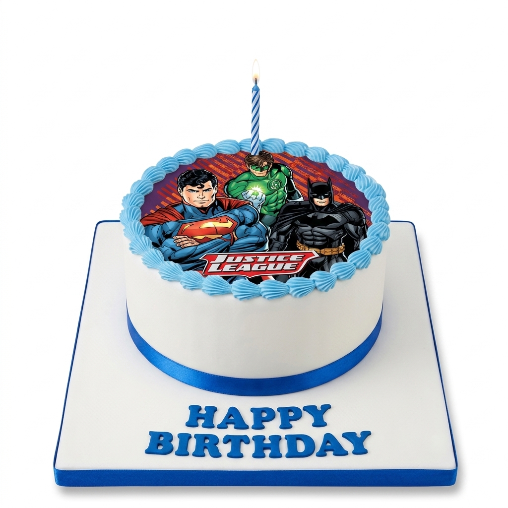 Justice League Superhero Birthday Cake