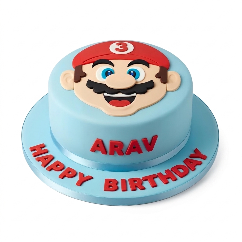 Super Mario Birthday Cake for Kids