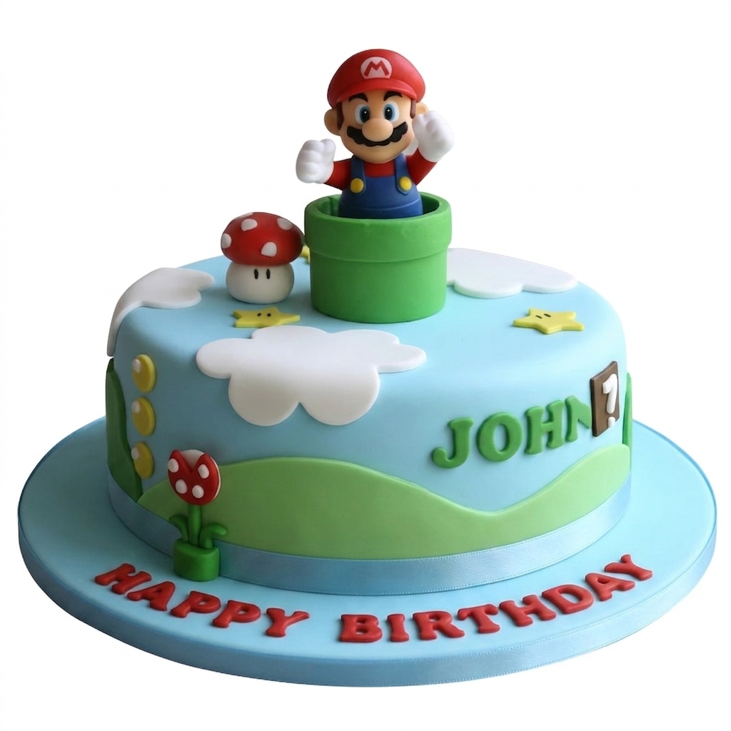 Super Mario Birthday Cake
