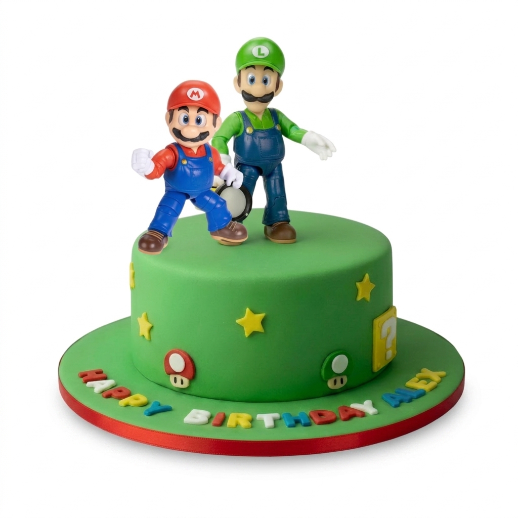 Super Mario Bros. Gaming Birthday Cake