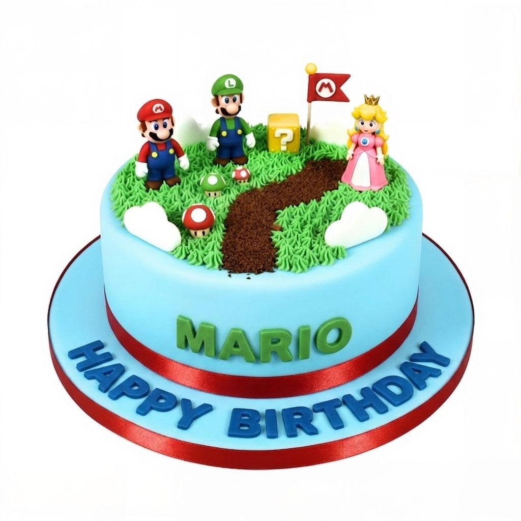 Super Mario Birthday Cake
