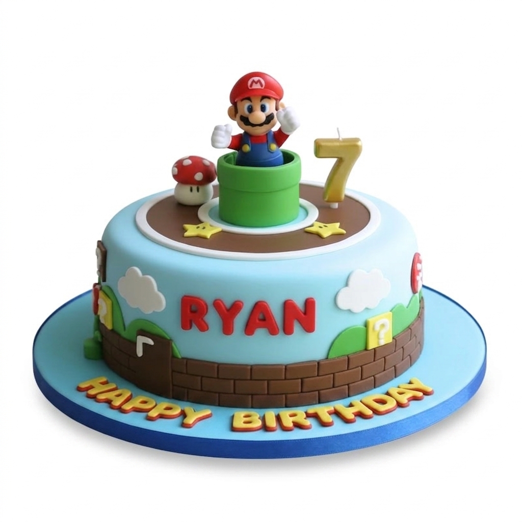 Super Mario Birthday Cake