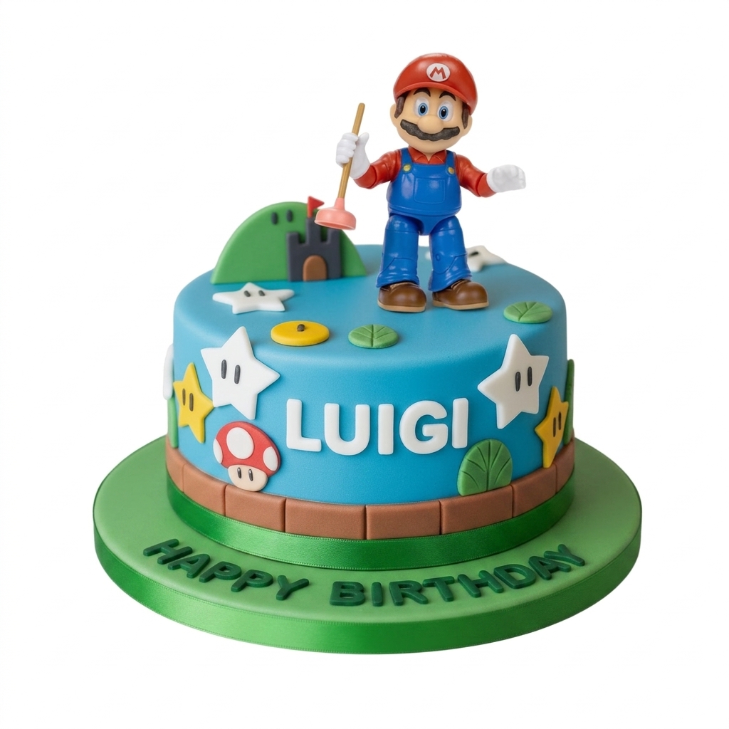 Super Mario Birthday Cake for Kids