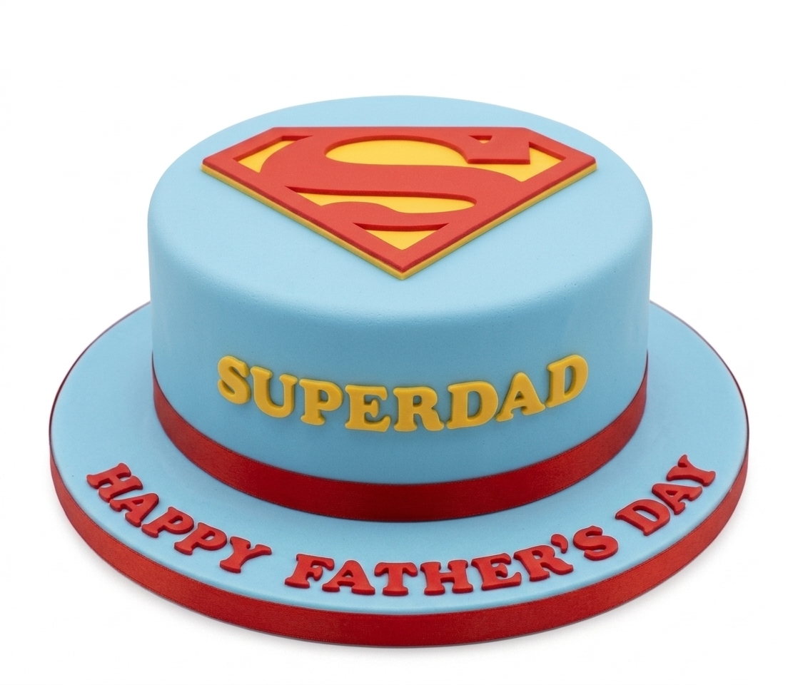 Superman Super Dad Father's Day Cake